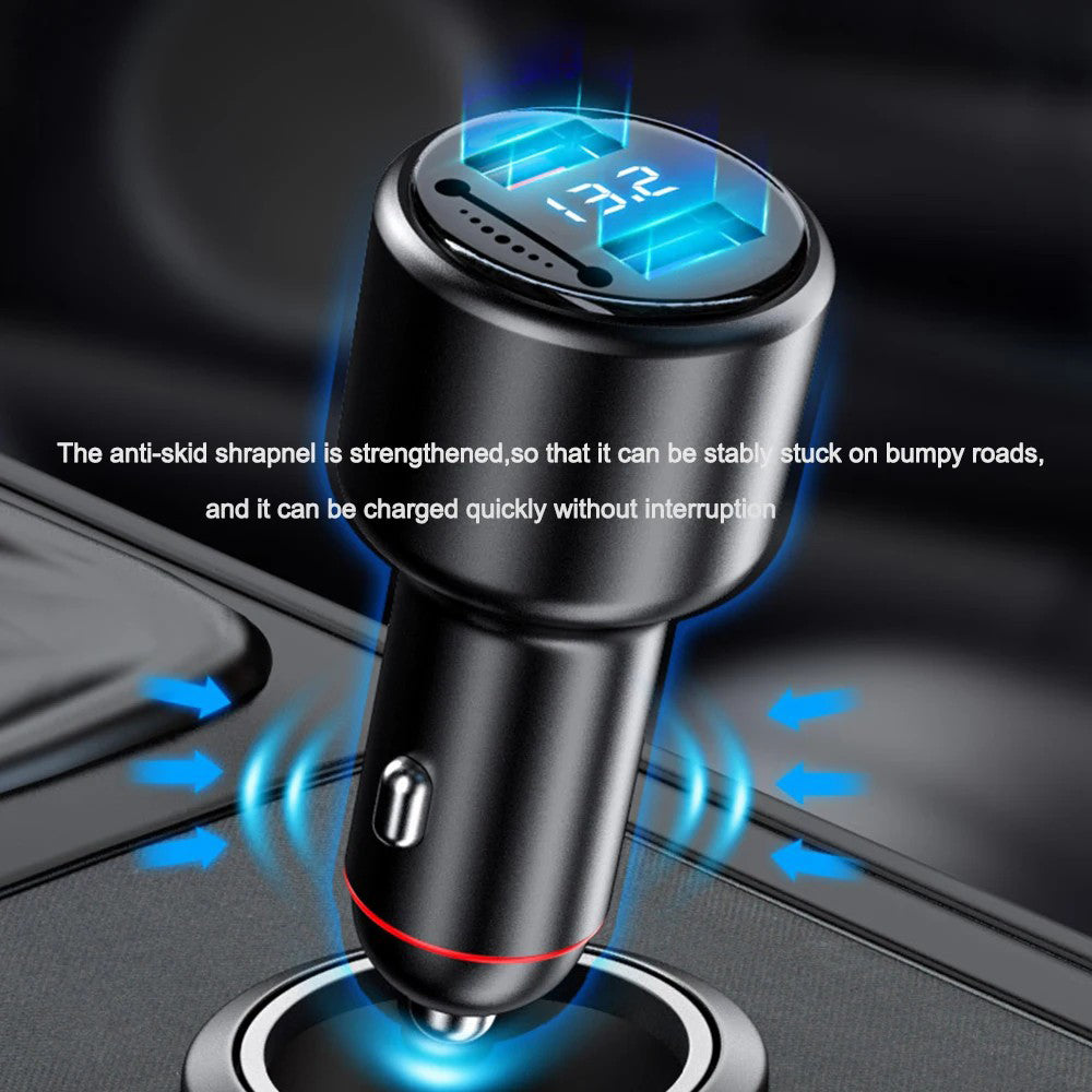 P6J 200W Car Charger Adapter with 6A Fast Charging Cable Dual USB 12V-24V Phone Charging Adapter P6J 200W Car Charger Adapter with 6A Fast Charging Cable Dual USB 12V-24V Phone Charging Adapter